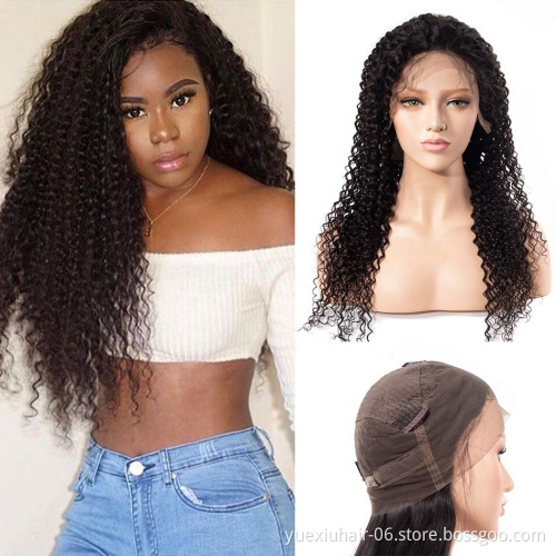 Lace Band Frontal Kinky Curly Brazilian Human Virgin Hair Degree Lace Frontal Closure